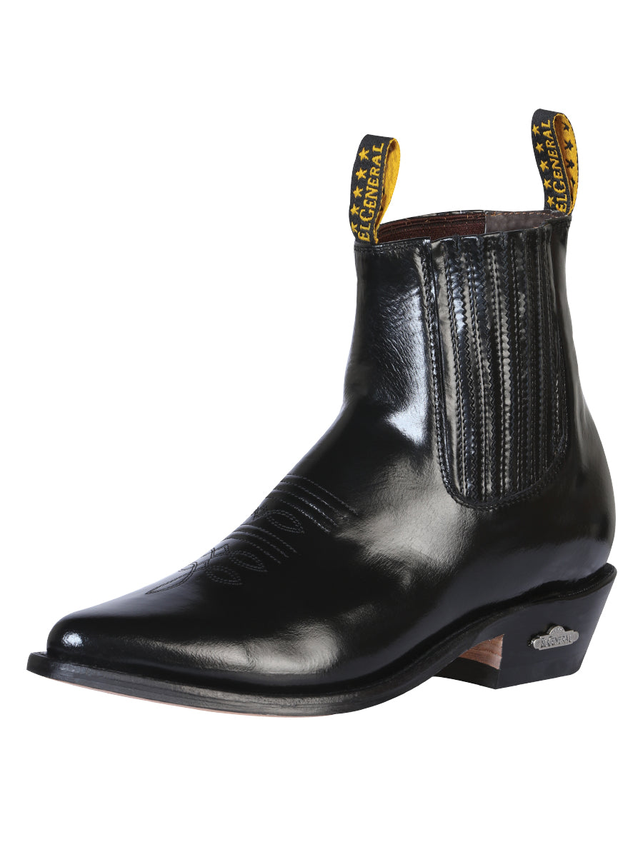 El General Ankle Cowboy Boot – Black Chameleon – Style 181