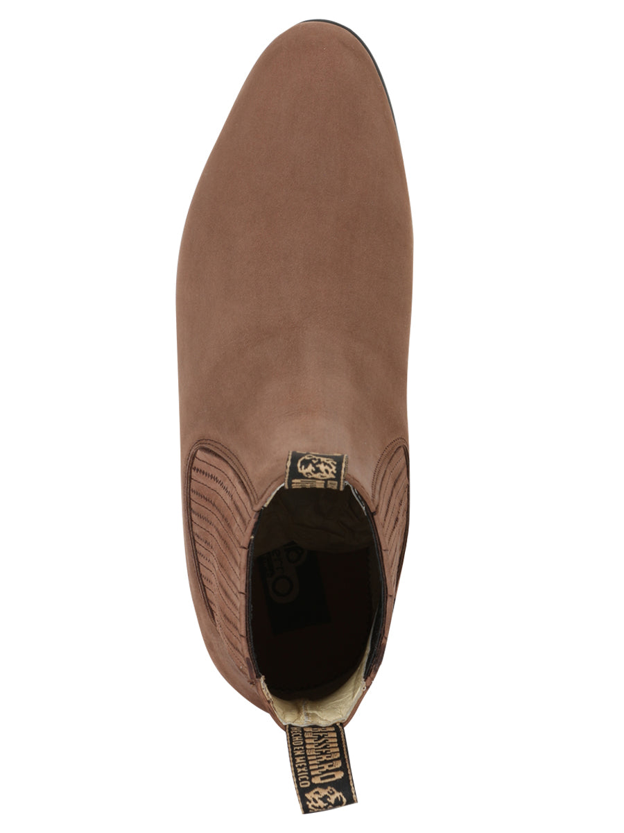 El Besserro Charro Boot – Nubuck Camel – Style 204