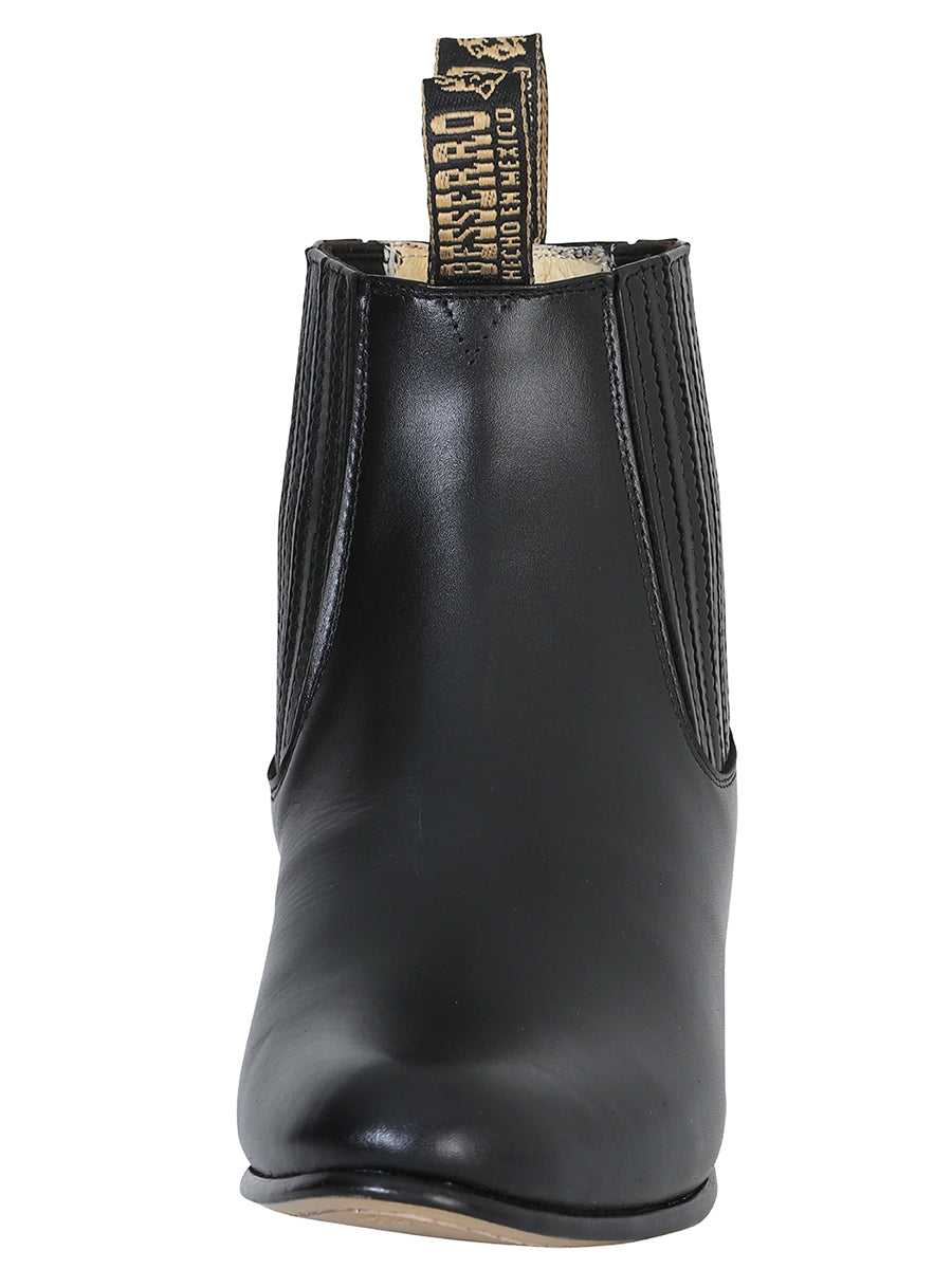 El Besserro Charro Boot – Black Leather – Style 207