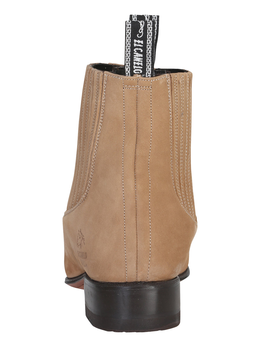 El Canelo Charro Ankle Boot – Nubuck Beige – Style 230