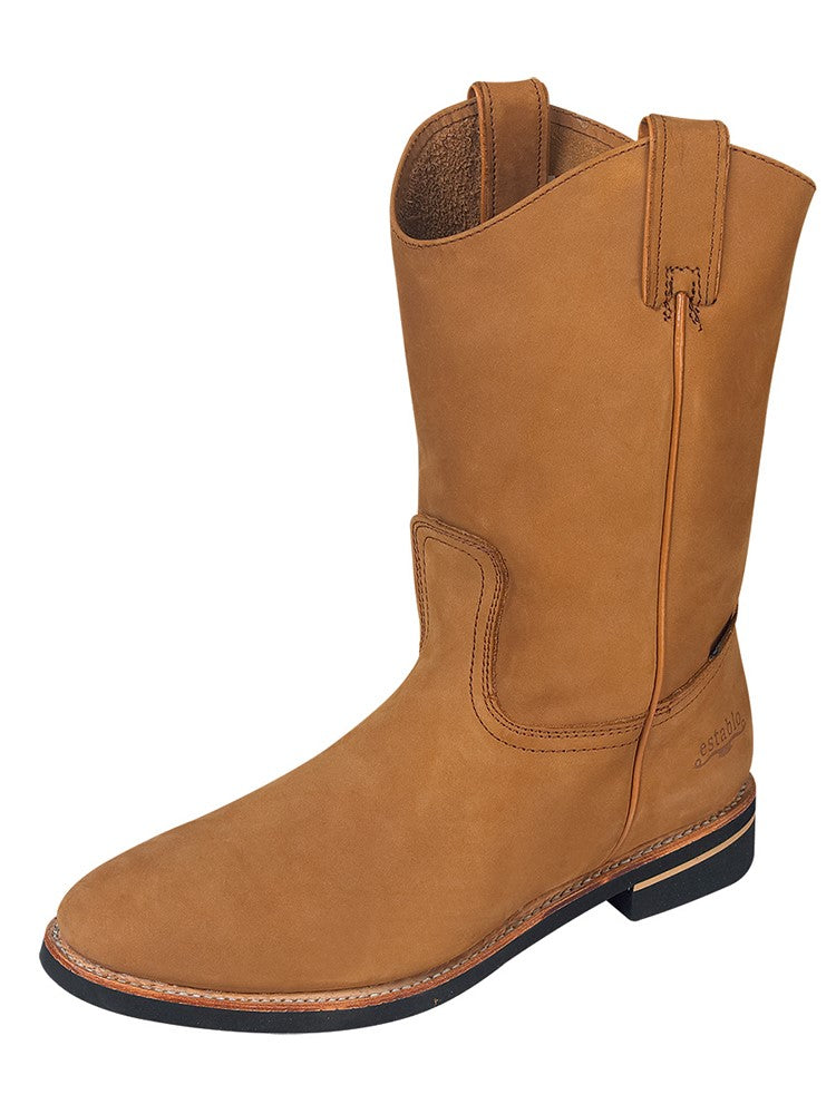 Establo Men's Work Boot - Leather Nobuck - Cinnamon 303