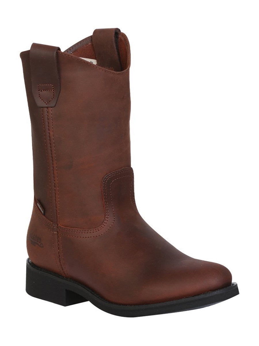 Establo Men's Work Boot - Leather Grasso - Brown 315