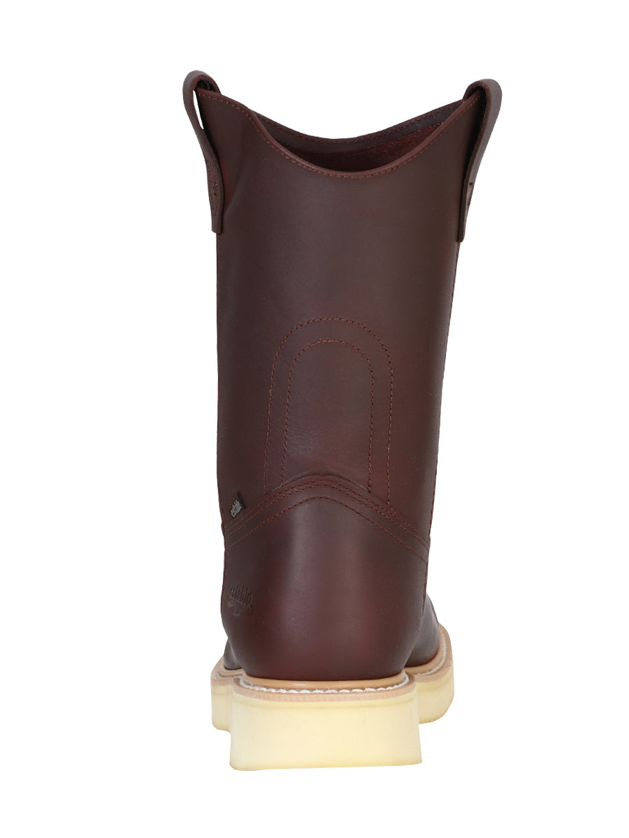 ESTABLO Men’s Leather Work Boot - Made in Mexico - Grasso Shedron 318