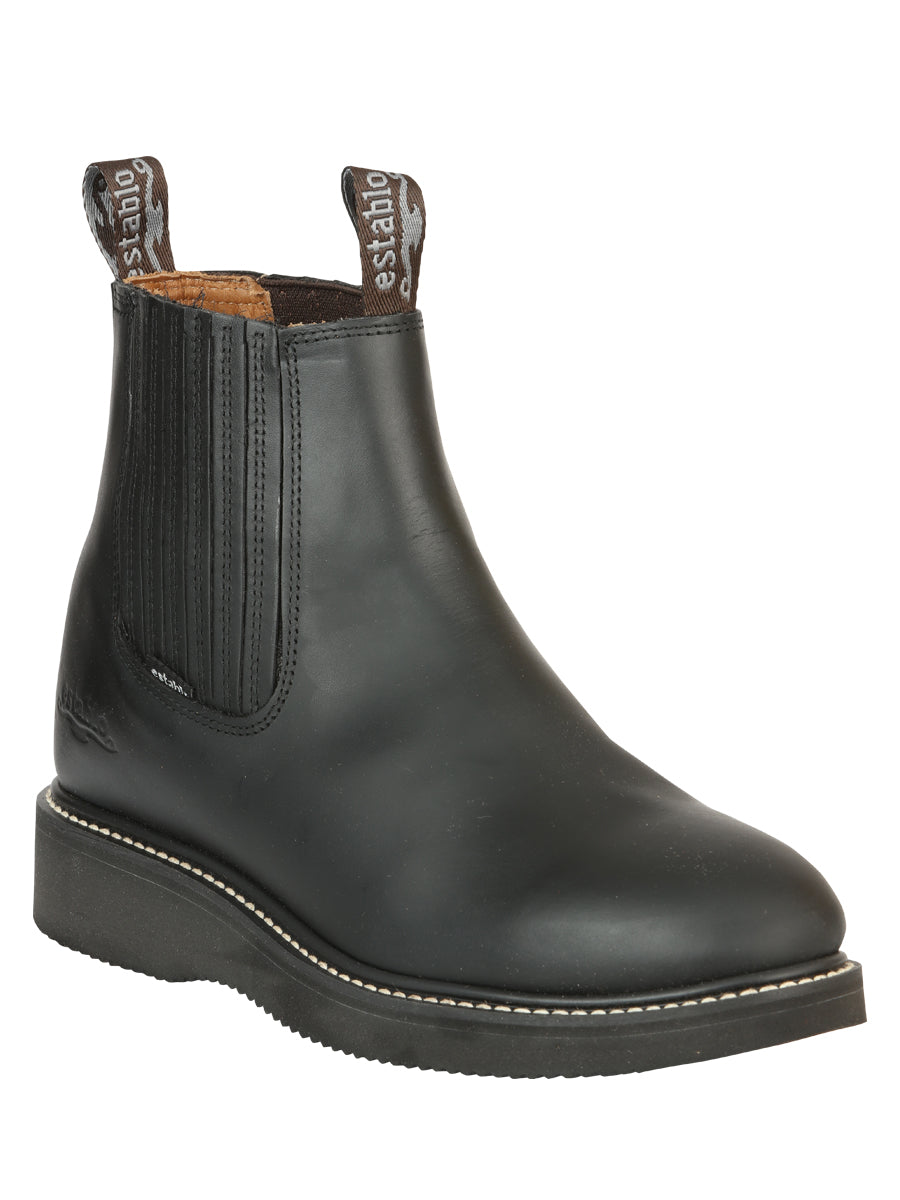 Establo Men’s Work Ankle Boot - Grasso Leather
- Black 320