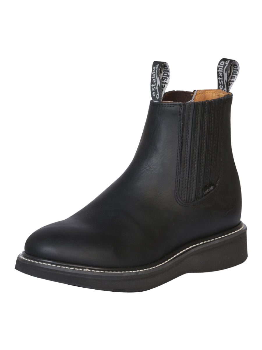 Establo Men’s Work Ankle Boot - Grasso Leather
- Black 320