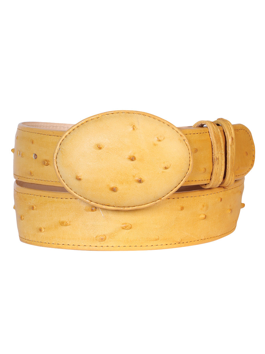 El Señor de los Cielos Cowboy Belt – Imitation Ostrich Butter – Style 702