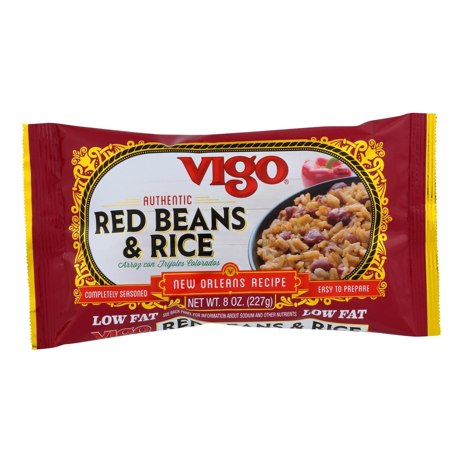 Vigo Red Beans And Rice - Caja De 12 - 8 Oz.