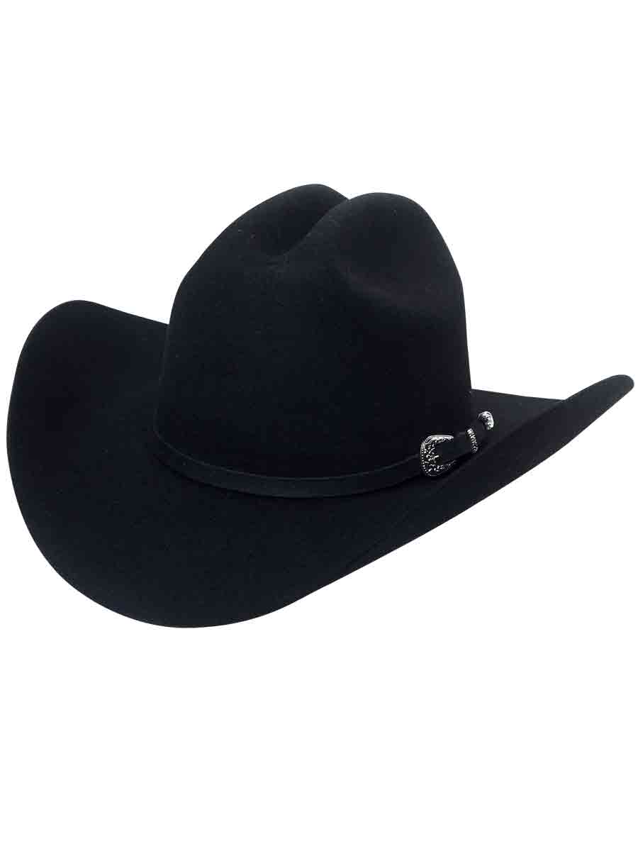 El General 50x Wool Cowboy Hat – Black – Style “Sebastian” 25650