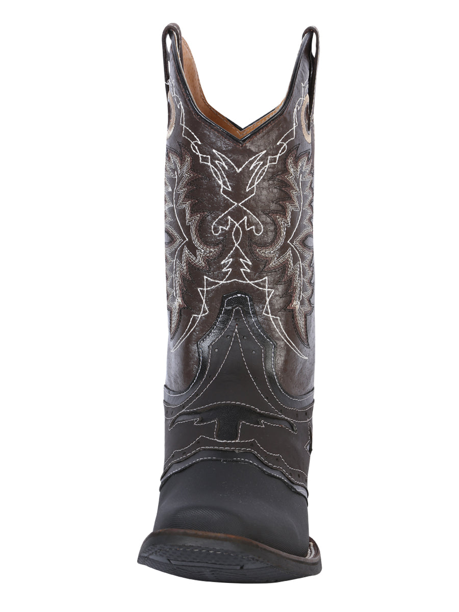 El General Men's Leather Cowboy Boot – Keblar Black – Style 33308