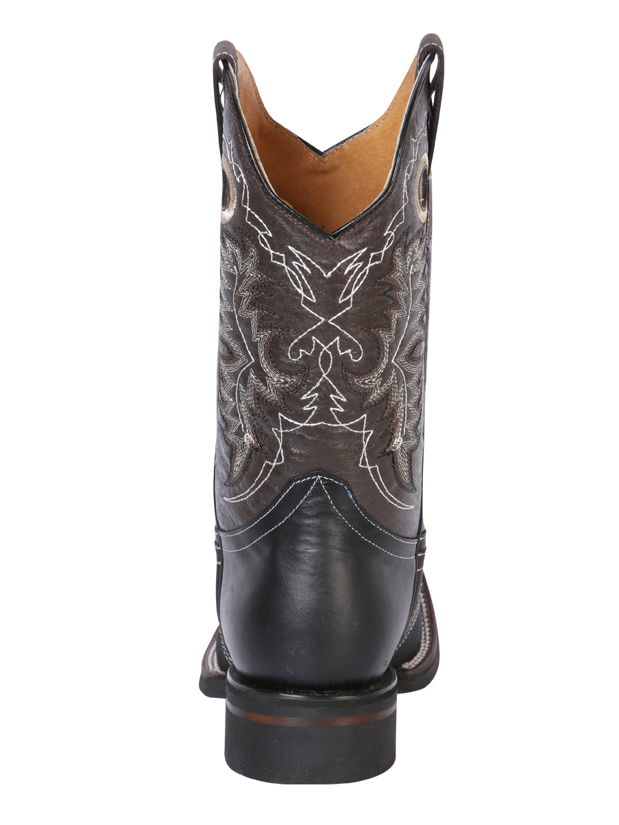 El General Men's Leather Cowboy Boot – Keblar Black – Style 33308