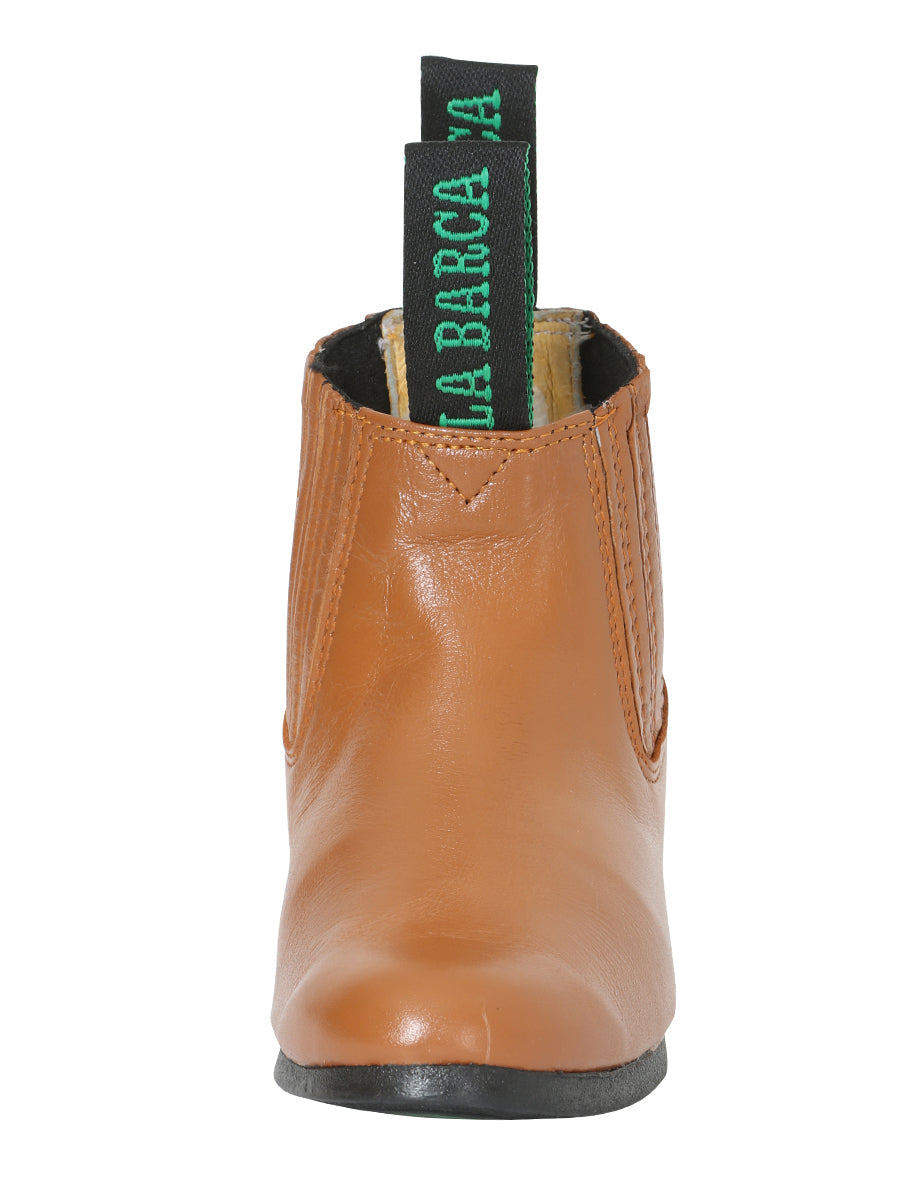 La Barca Kids Charro Leather Ankle Boot – Honey – Style 33333