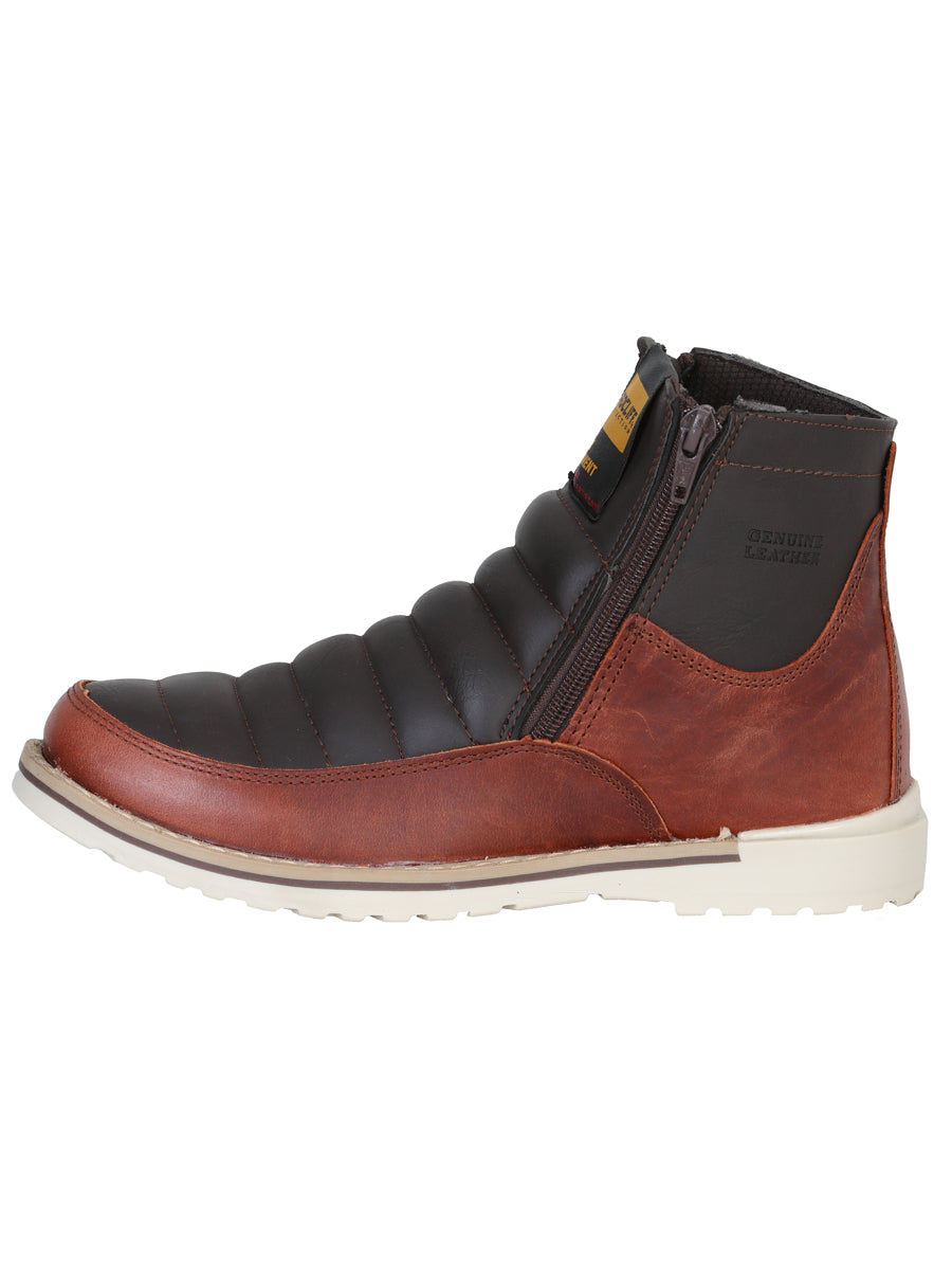 ProCliff Women’s Leather Zipper Work Boot – Wine – Style 35205
