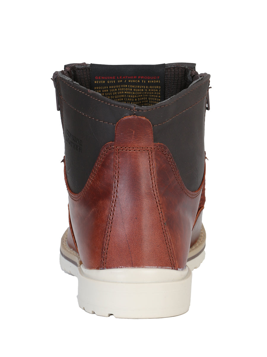 ProCliff Women’s Leather Zipper Work Boot – Wine – Style 35205