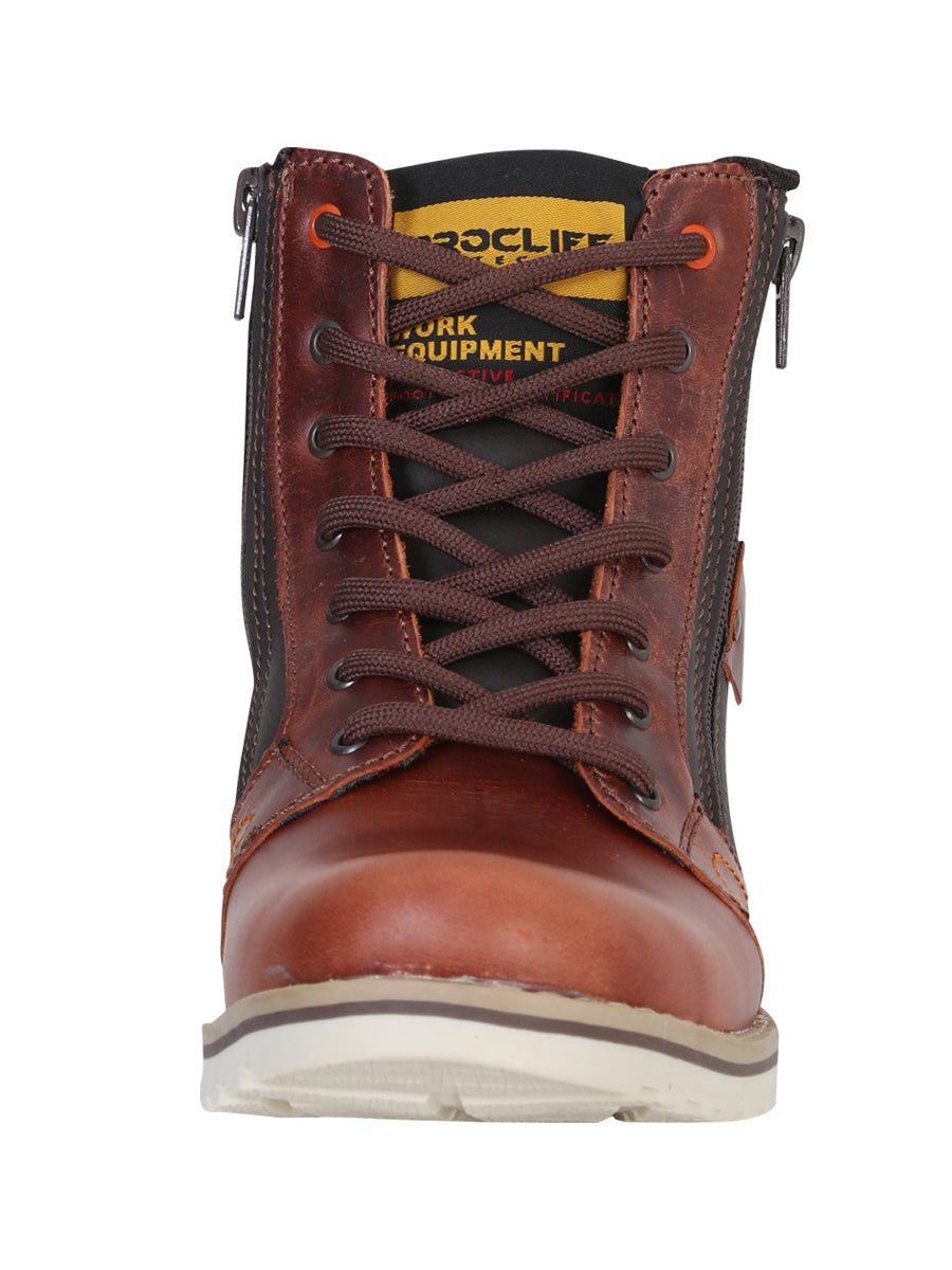 ProCliff Protection Women’s Leather Lace-Up Work Boot – Wine – Style 35209