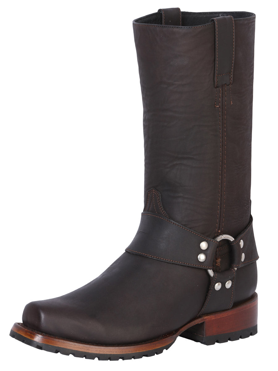 El General Men’s Biker Boot – Dark Brown – Style 40673