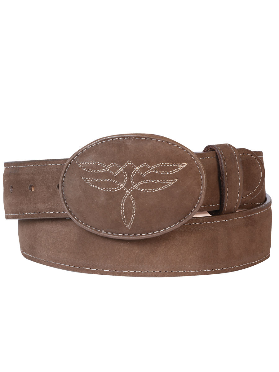 El General Men's Western Belt - Camel 43185