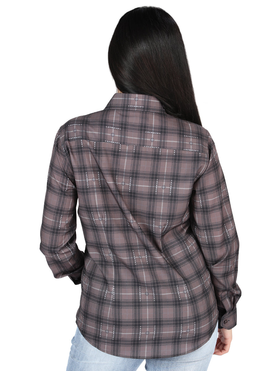 El General - Casual Long-Sleeve Shirt - Moka/Olive 44729