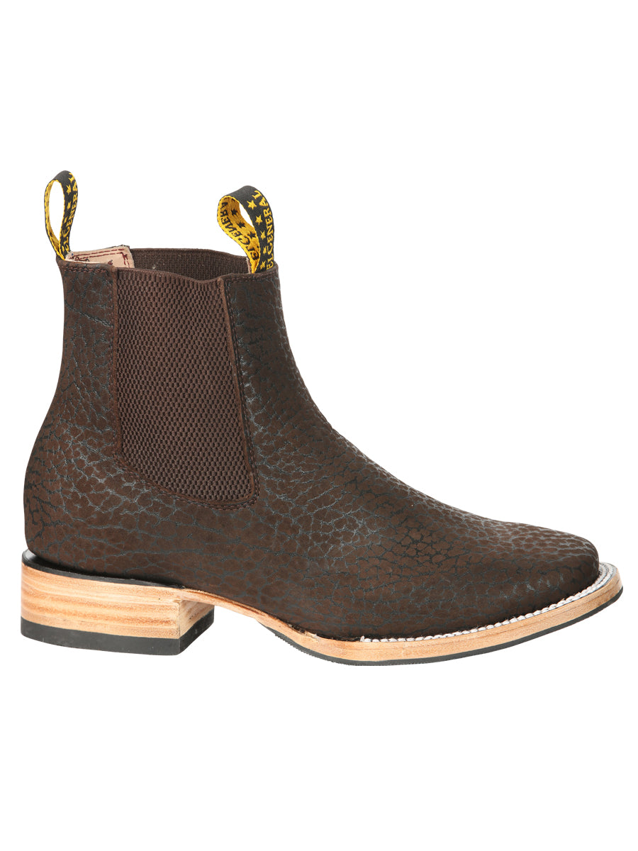El General Men’s Ankle Boots - Bull Neck Leather Moka 45341