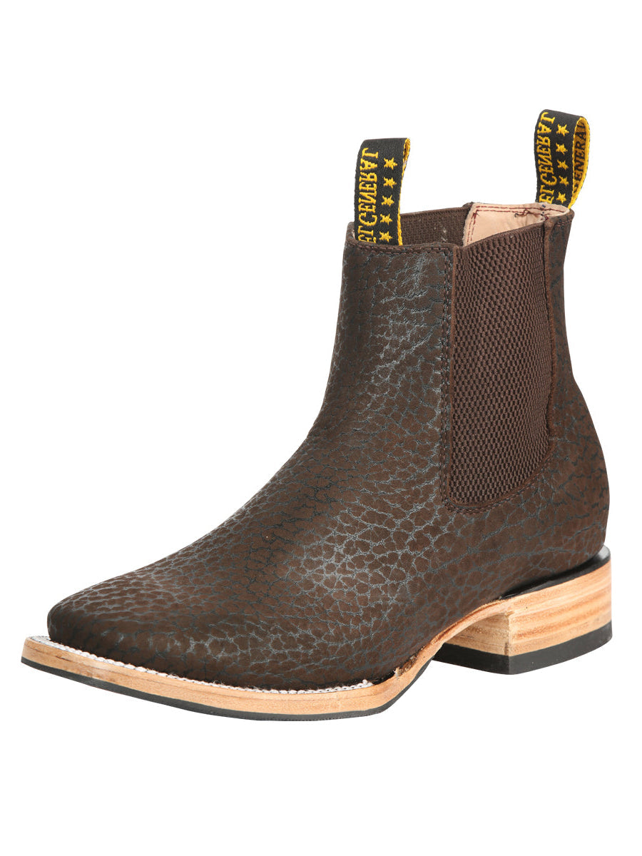 El General Men’s Ankle Boots - Bull Neck Leather Moka 45341