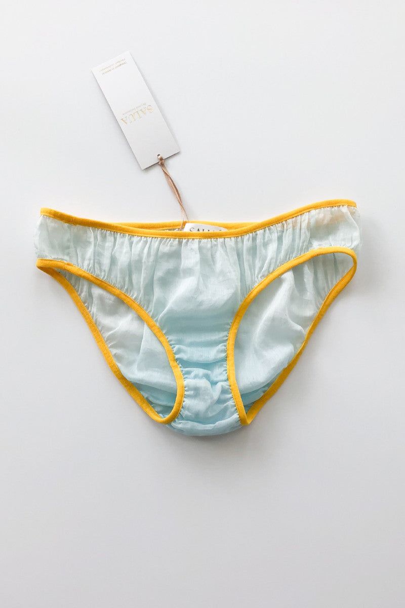 Panty básico de gradiente transparente con ribete