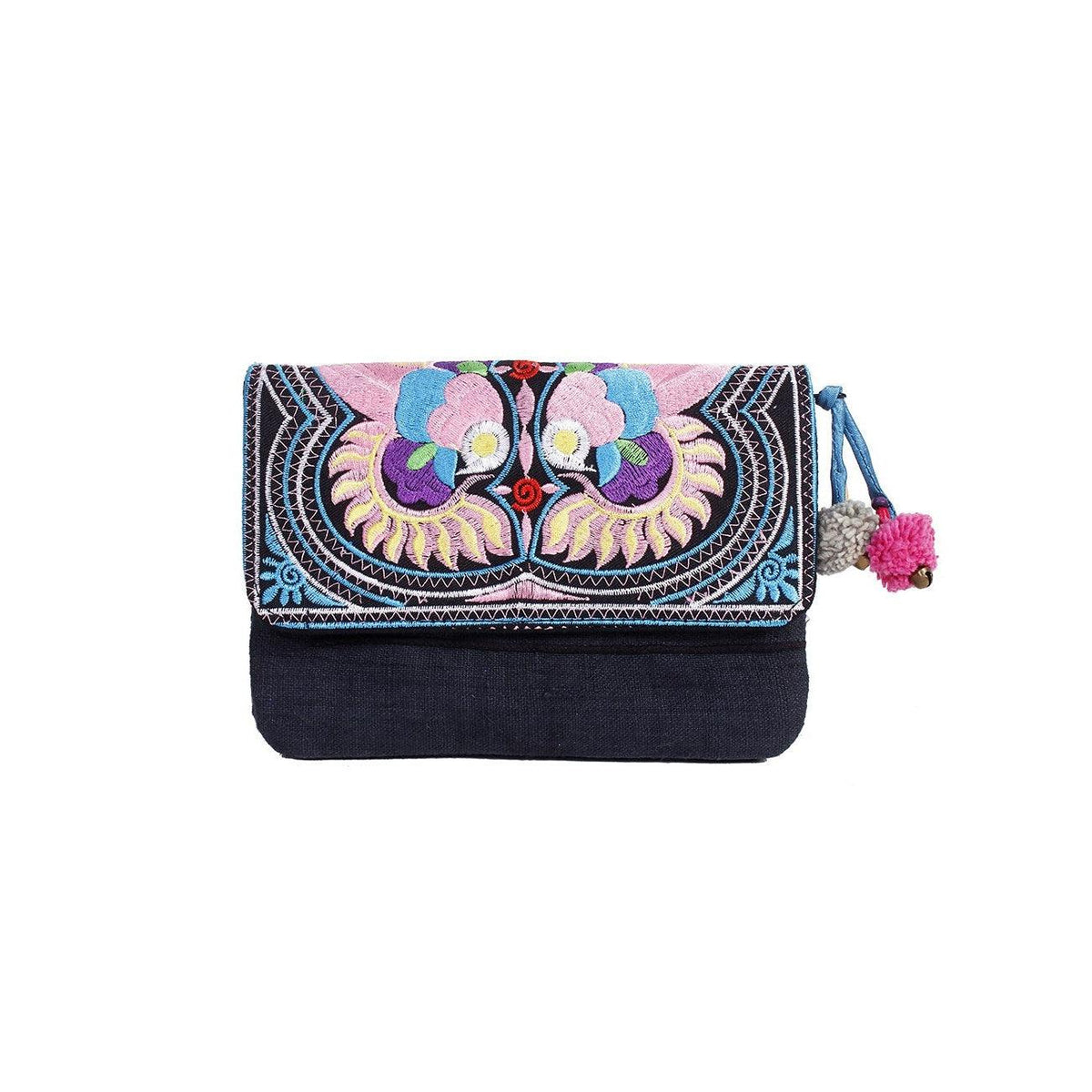 Fernanda Embroidered Convertible Crossbody | Clutch Bag - Thailand
