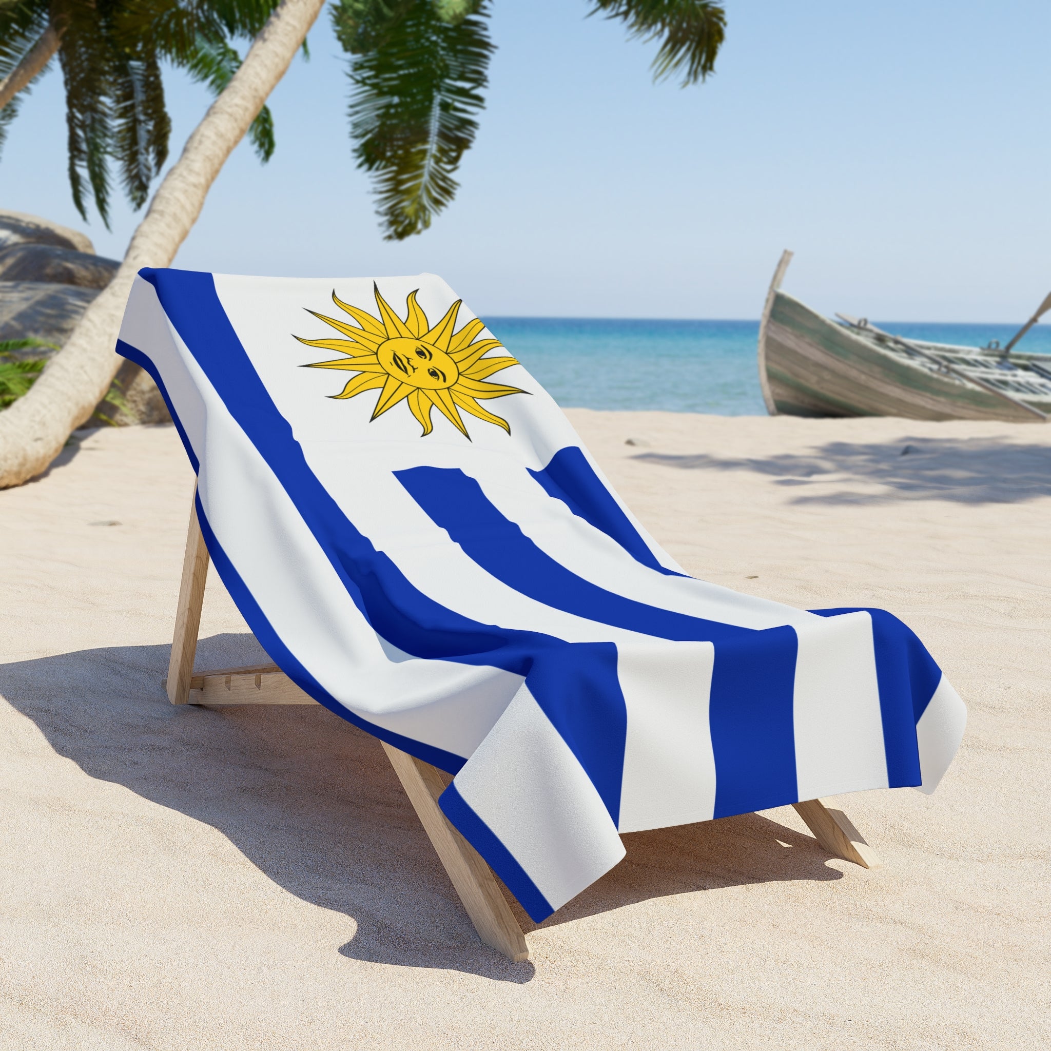 Uruguay Flag Beach Towel | Quality & Long Lasting - 2 Sizes | Uruguayan Pride | Gift for Uruguayans