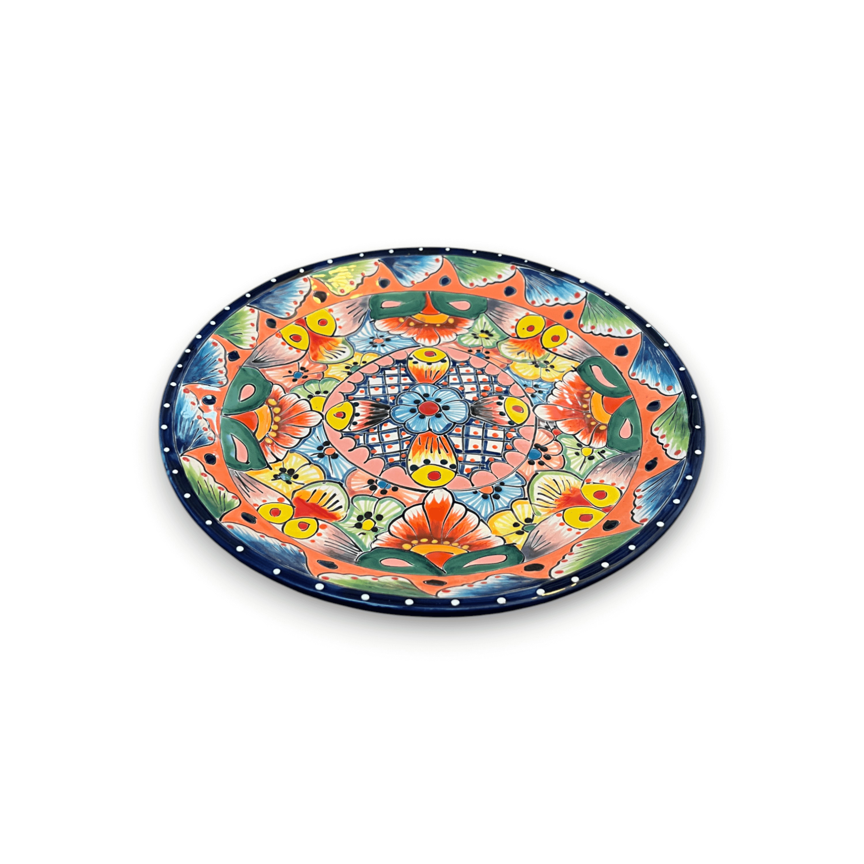 Plato de cena Talavera de 11.5" | Vajilla Mexicana Vibrante