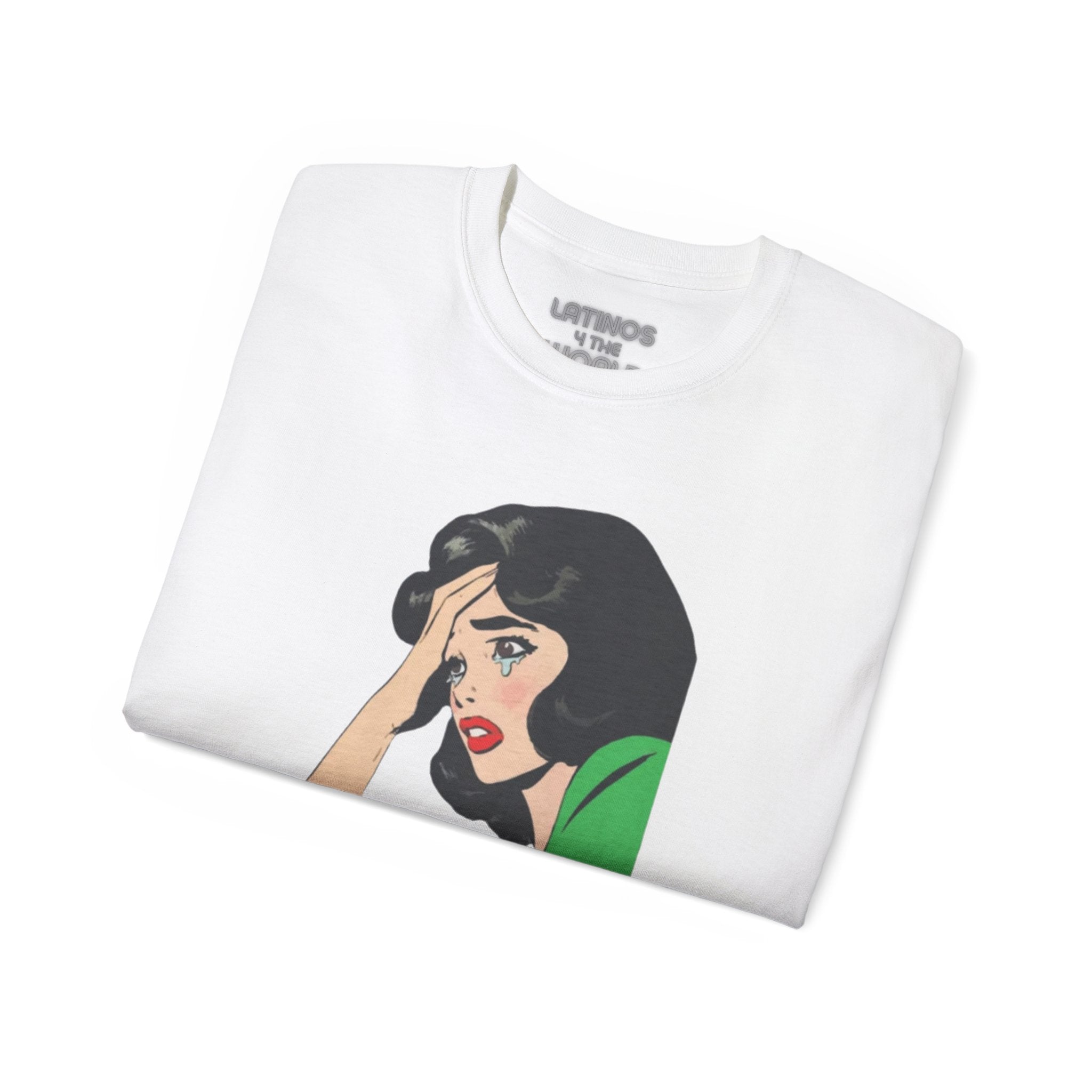 Camiseta de algodón grueso "Llora Telenovela en español" | 5 colores