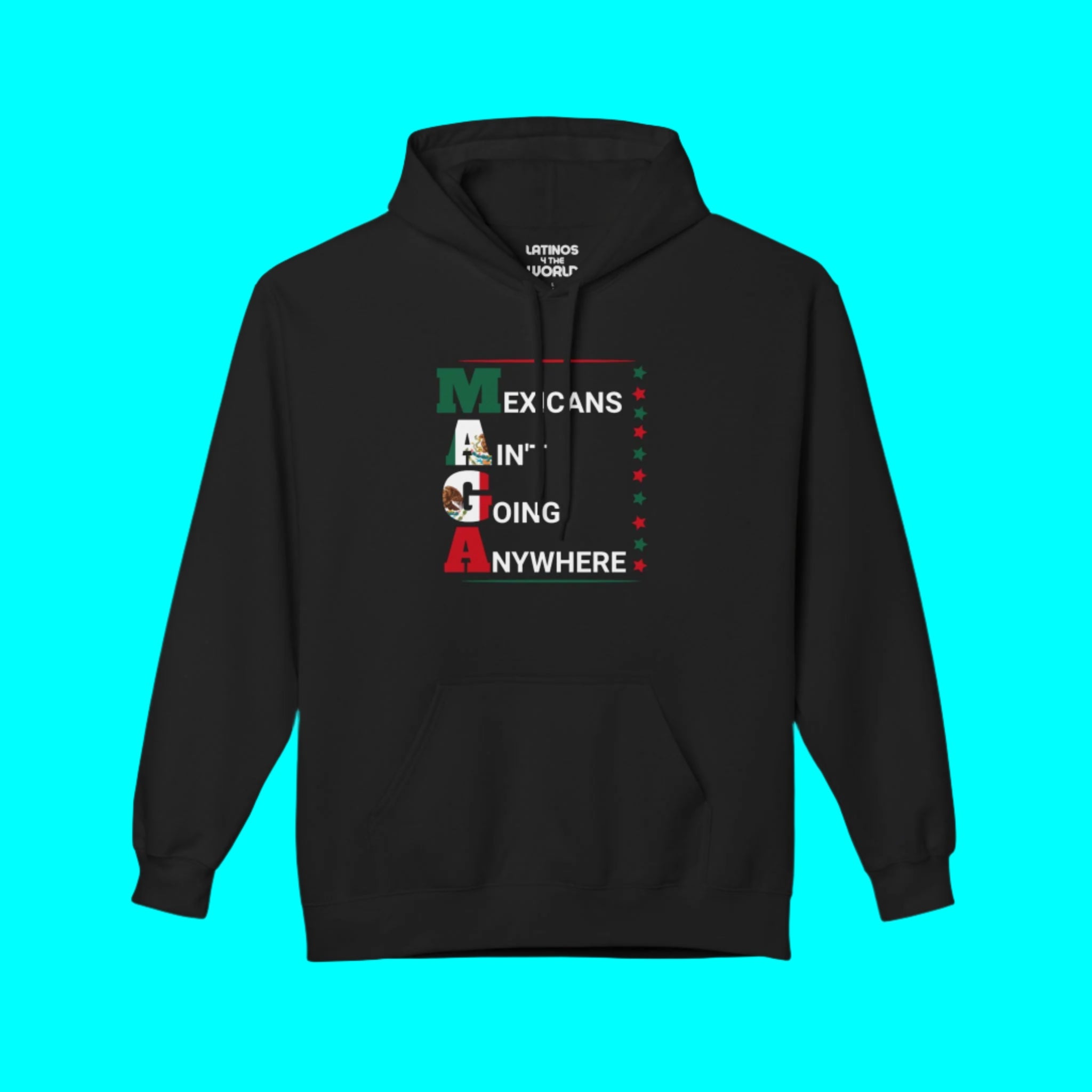 Sudadera cómoda y cálida "Los mexicanos no nos vamos a ningún lado" V2 | Orgullo latino divertido | 3 colores