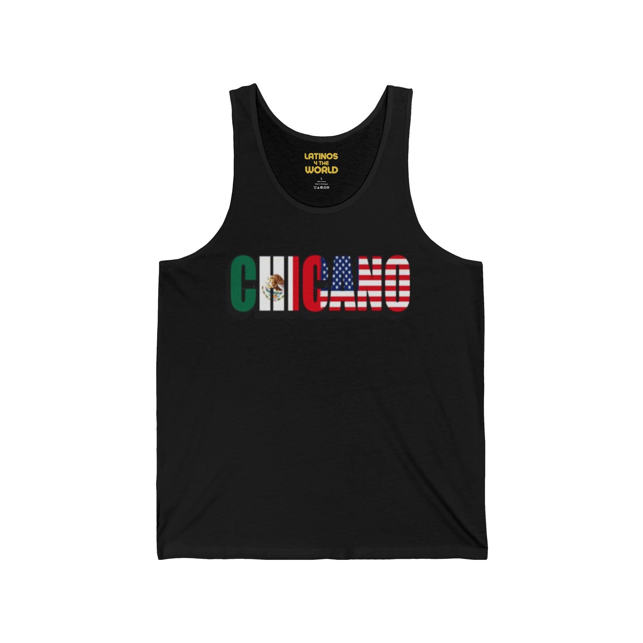 Camiseta sin mangas CHICANO México + EE. UU. | Algodón ligero | Camisetas latinas divertidas virales del 4 de julio | Unisex - 3 COLORES