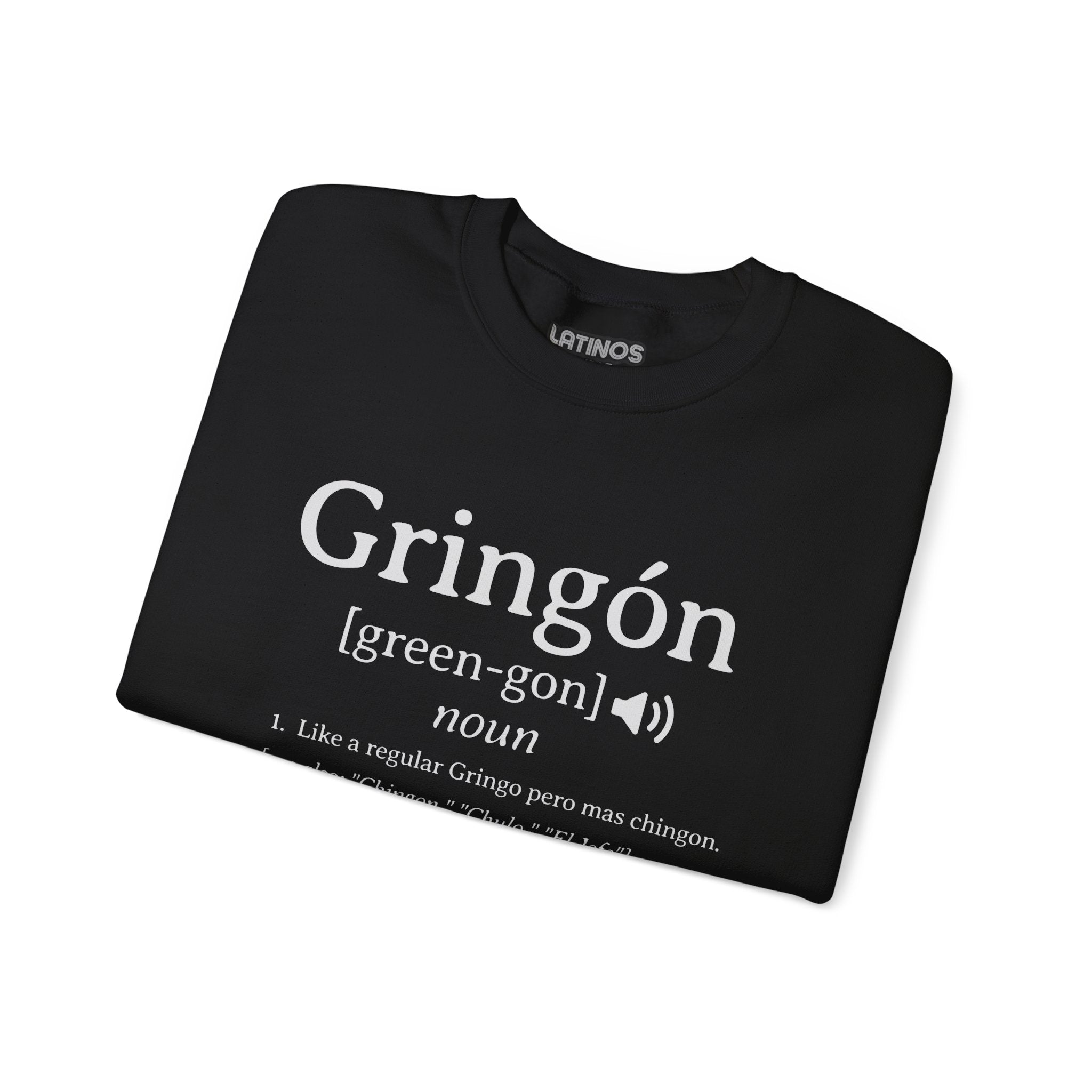 Suéter Gringon con forro polar y cuello redondo | Para los latinos más chingones (chiste) | 3 colores