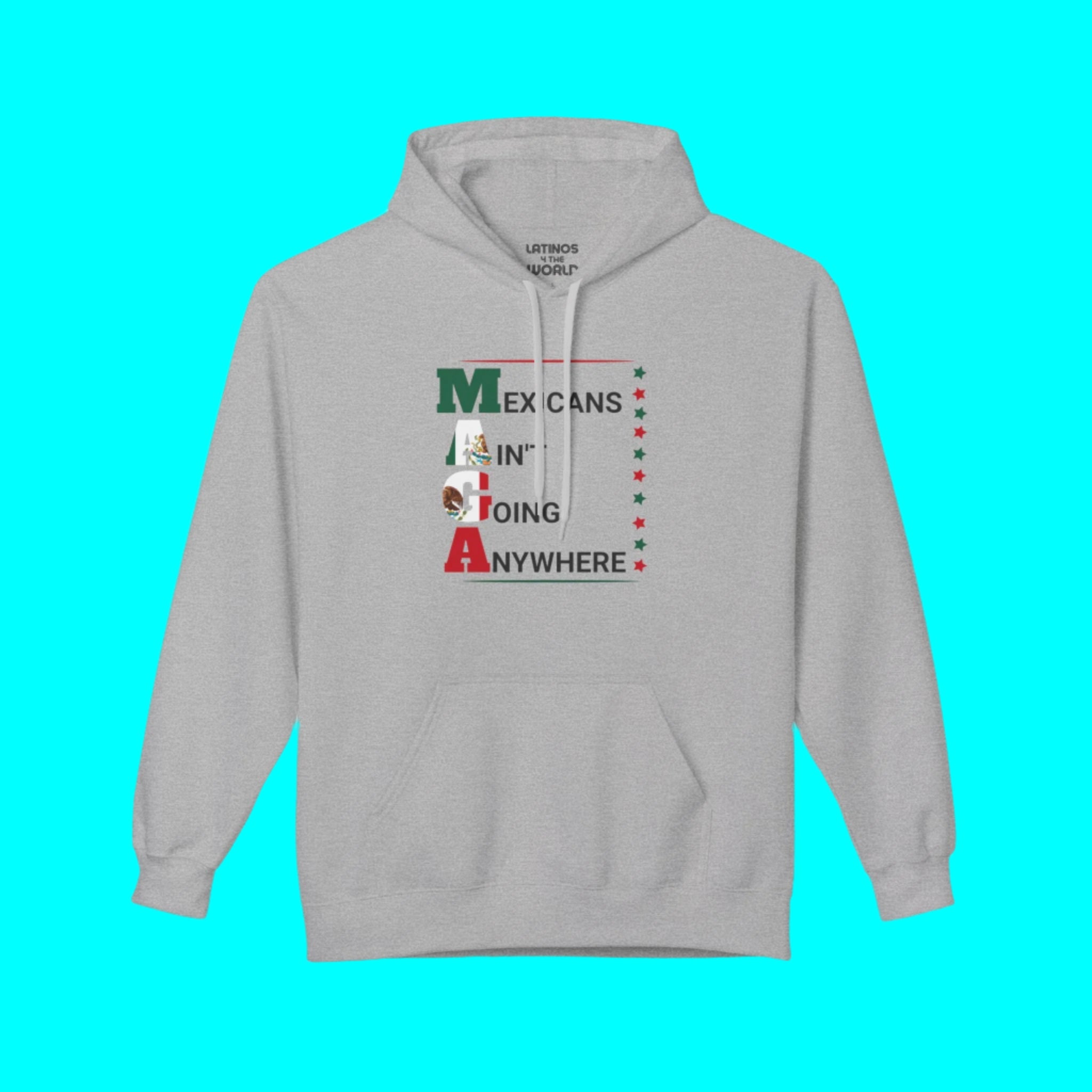 Sudadera cómoda y cálida "Los mexicanos no nos vamos a ningún lado" V2 | Orgullo latino divertido | 3 colores