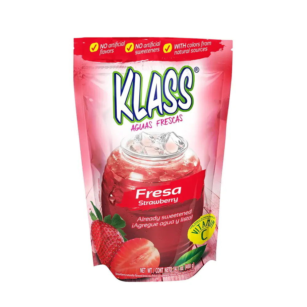 Klass Listo Fresa Polvo para preparar bebida 14.1 oz