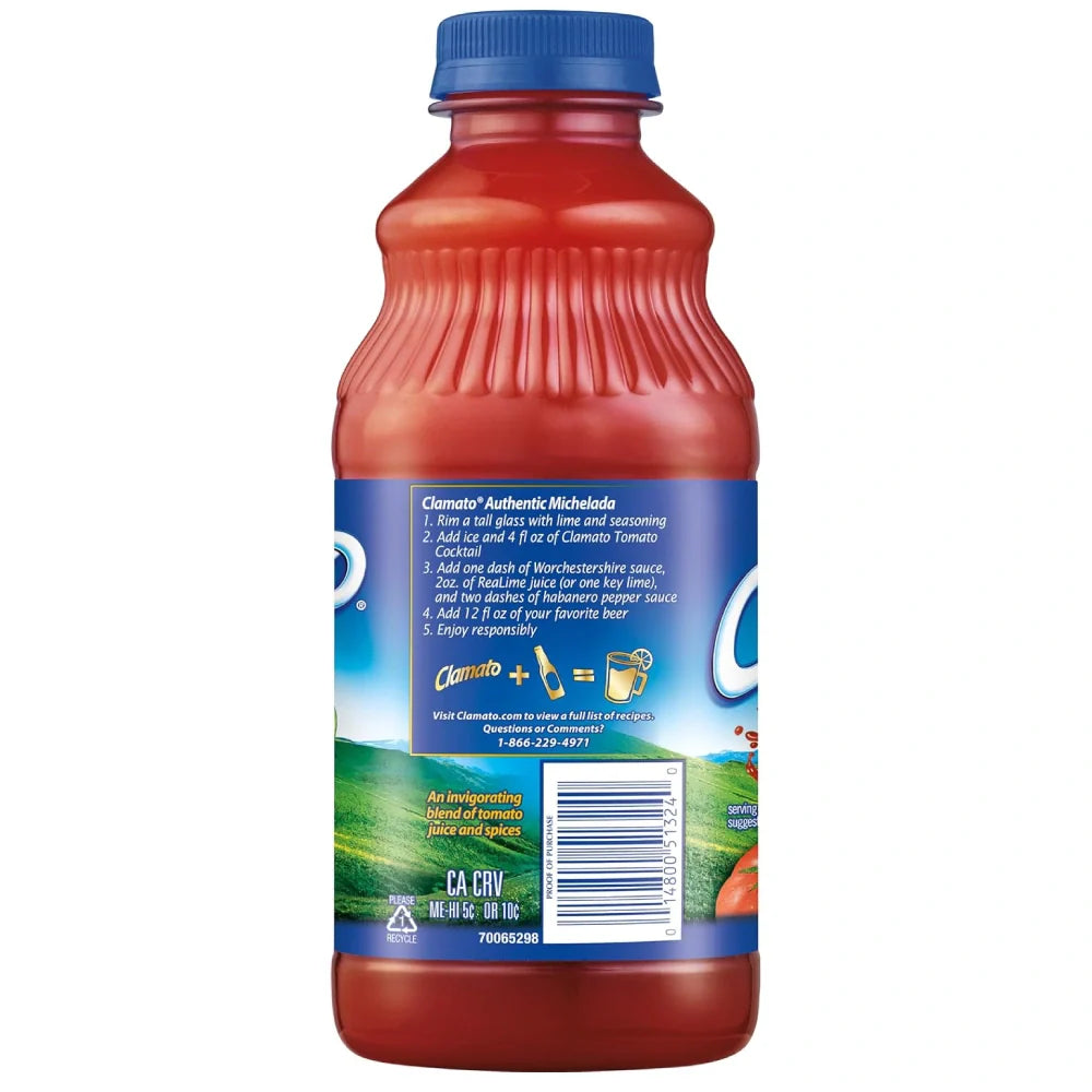Coctel de tomate Clamato 32 oz