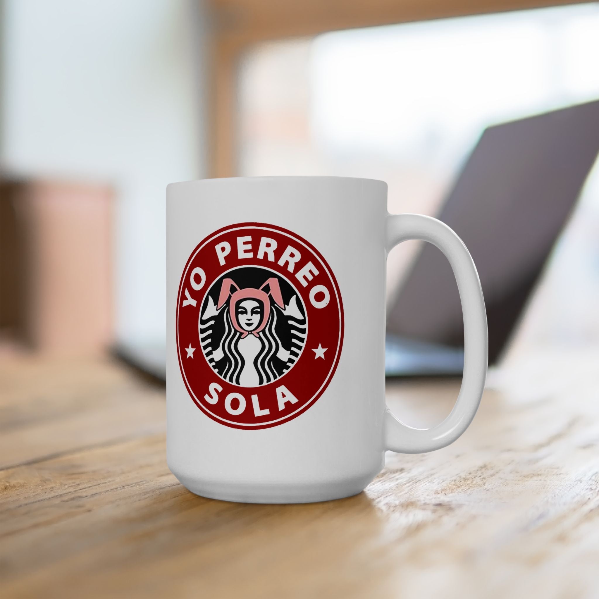 Taza de café Yo Perreo Sola | Letra de Bad Bunny, Productos latinos virales y divertidos | 11 o 15 onzas