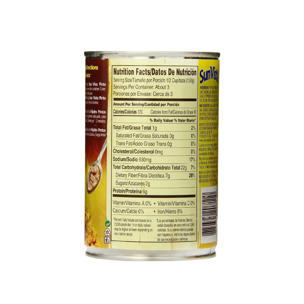 Frijoles pintos Sunvista 15 oz