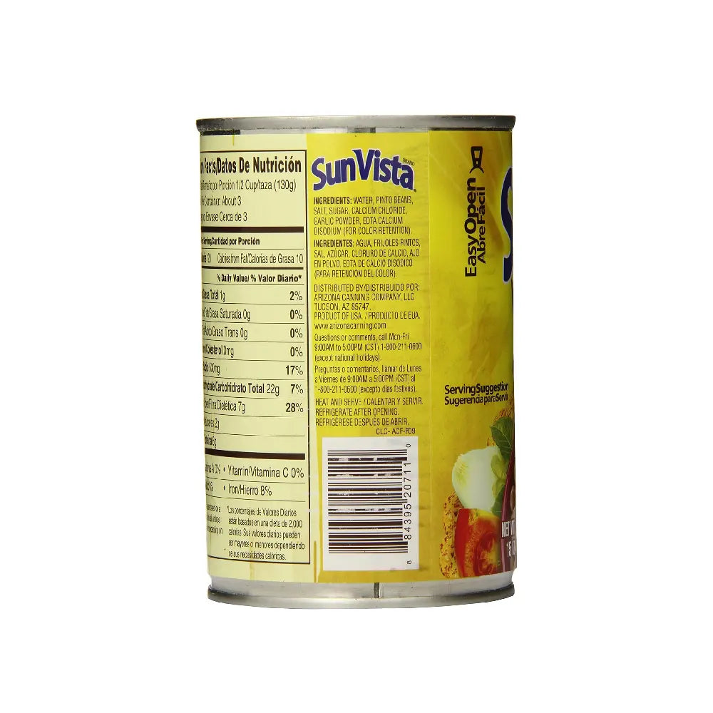 Frijoles pintos Sunvista 15 oz