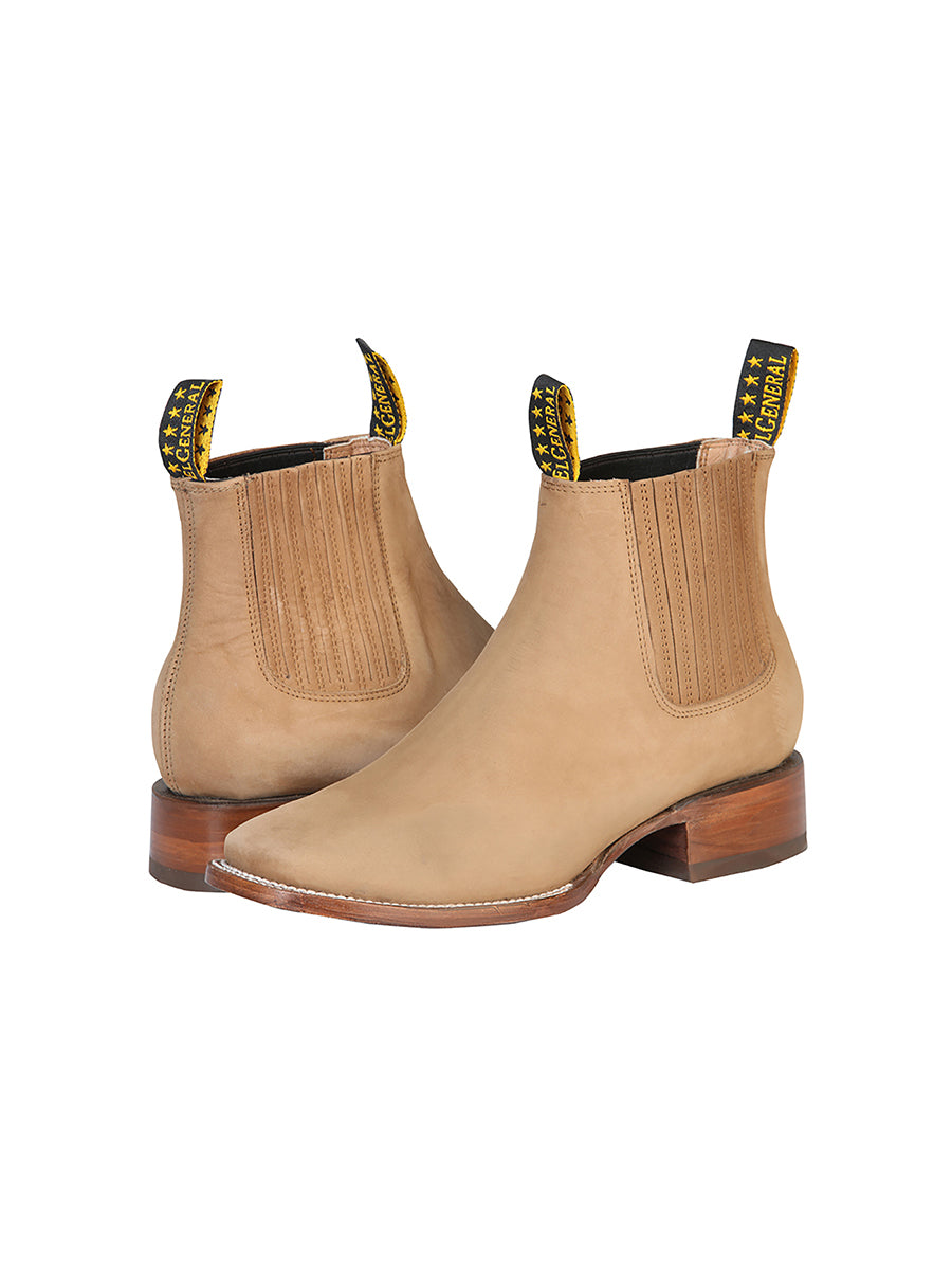 El General Men's Nobuck Ankle Boot - Nobuck Sand 126194