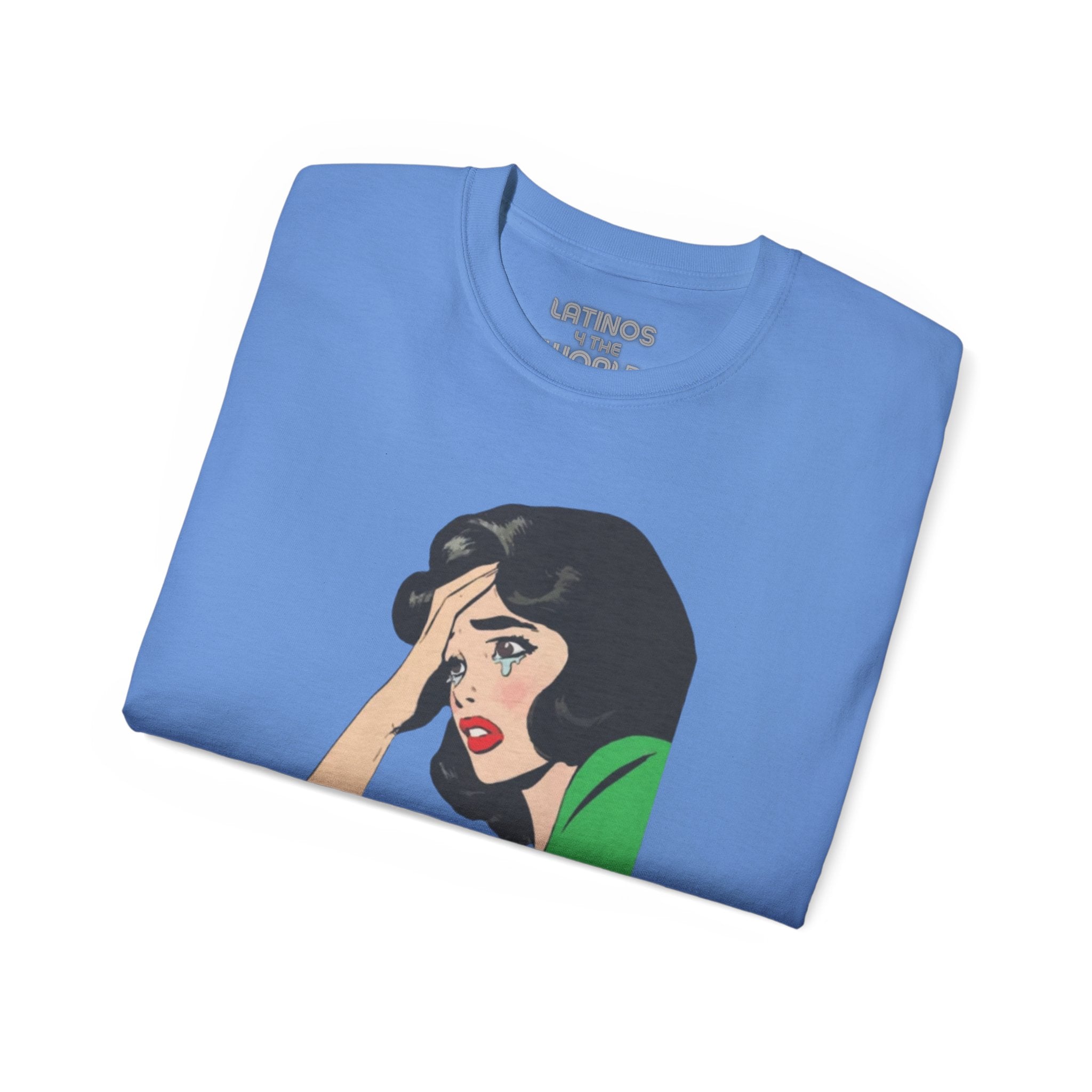 Camiseta de algodón grueso "Llora Telenovela en español" | 5 colores