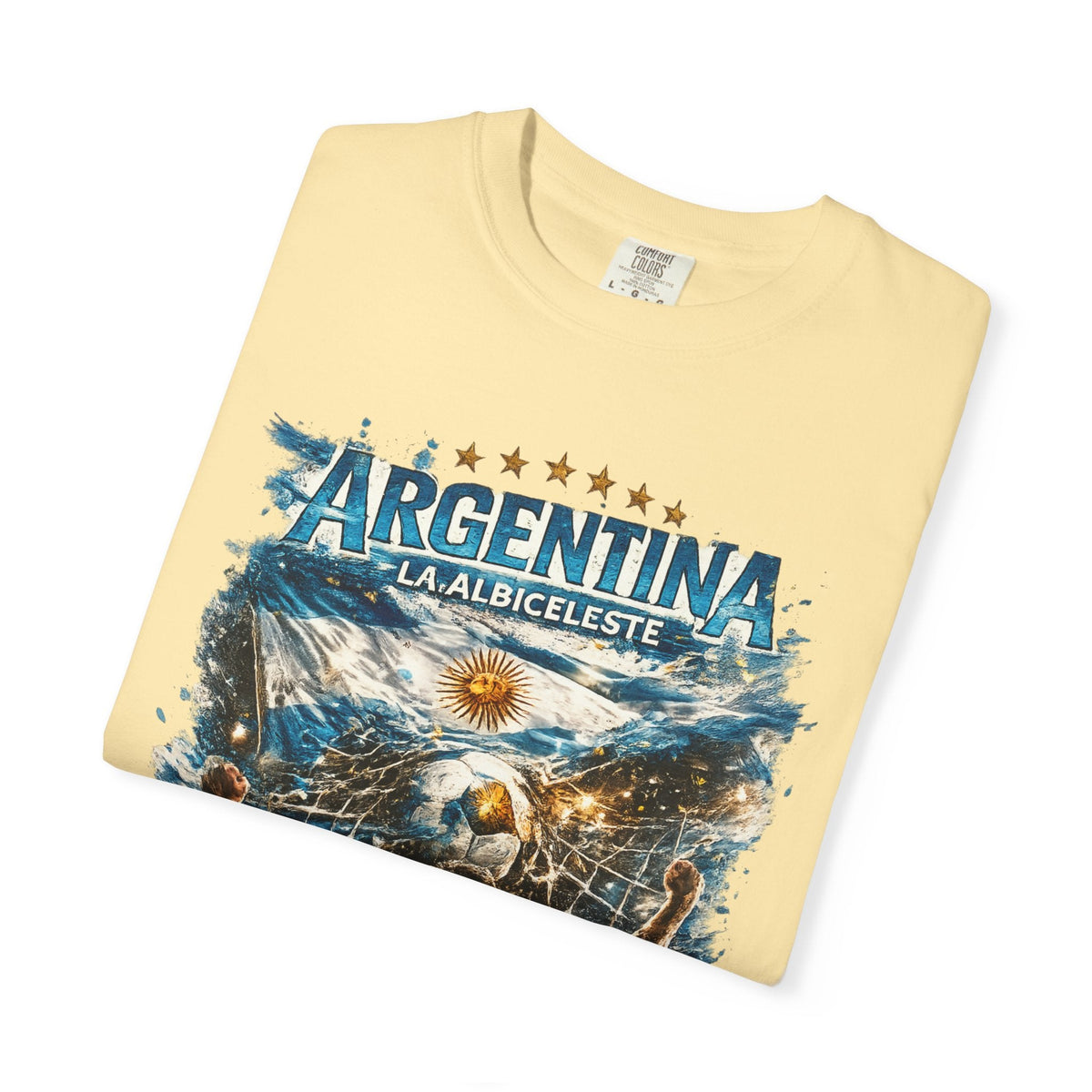 Viva Argentina LA ALBICELESTE 2026 Soccer Fan T-shirt | World Knockout Rounds Viral Latino Tees | Heavyweight Cotton