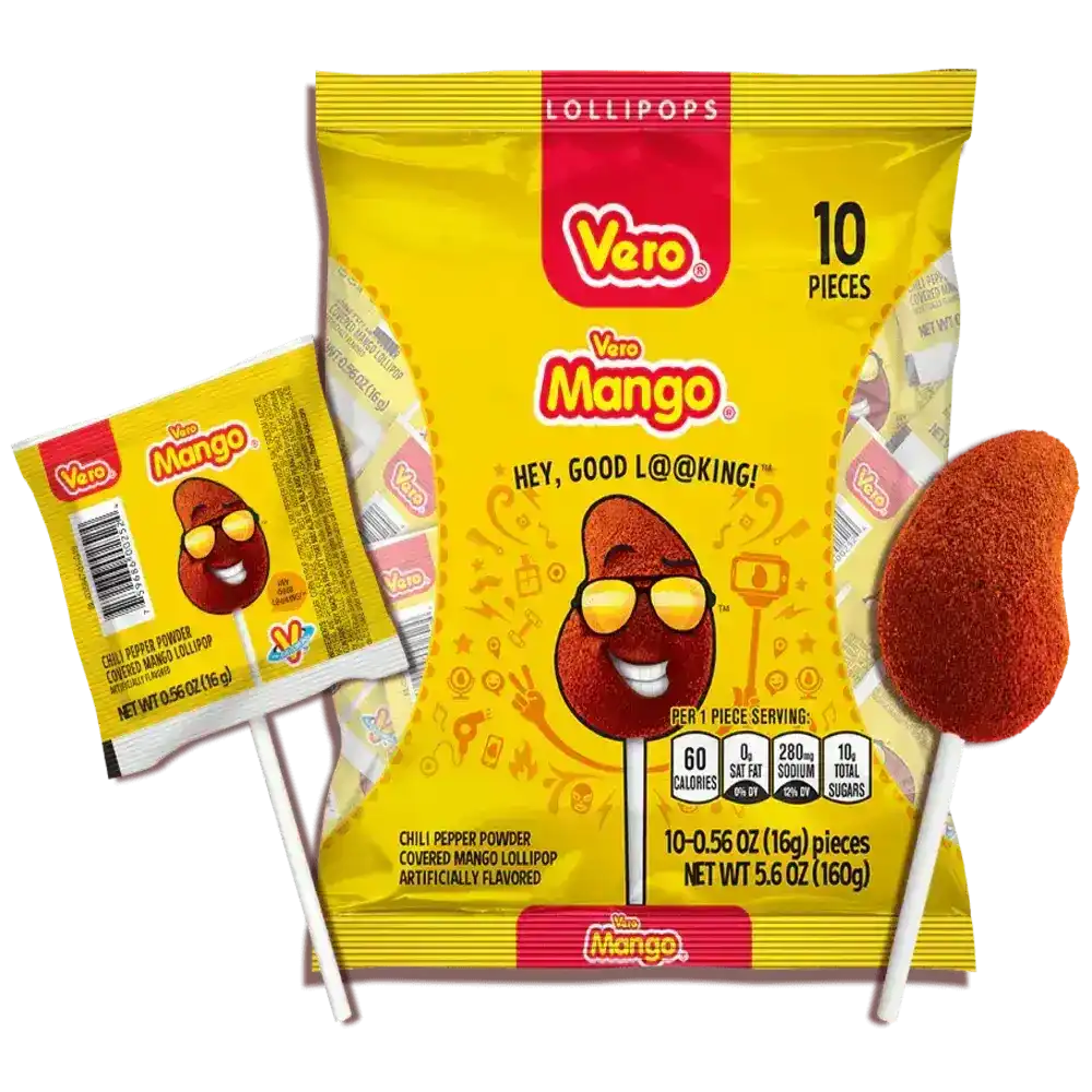 Vero Mango con Paleta de Chile 4.94 oz 10 unidades