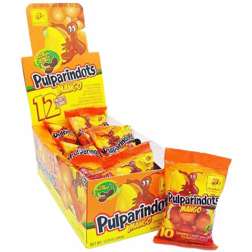 De La Rosa Pulparindots Mango 1.5 oz 12 unidades