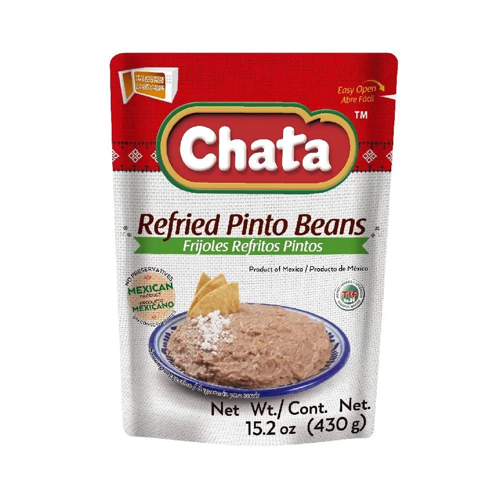 Frijoles Pintos Refritos Chata 15.2 oz