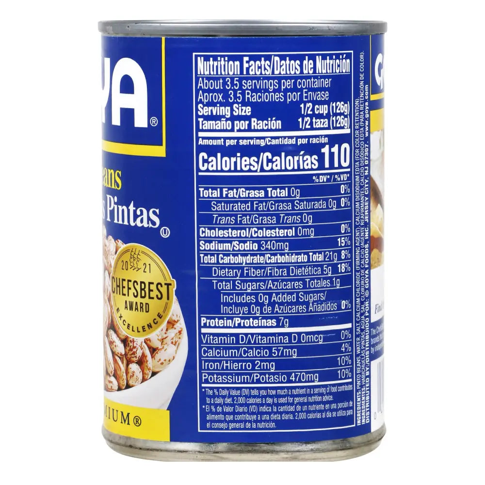 Goya Frijoles Pintos Enteros 15.5 oz