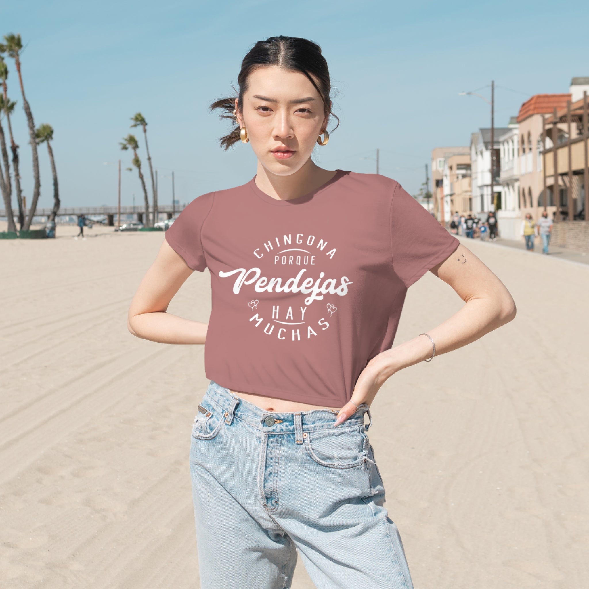 Chingona Porque Pendejas Hay Muchas | Crop-Top Holgado para Mujer | 3 Colores