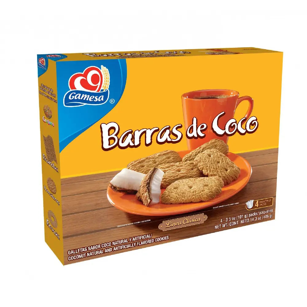 Gamesa Barras de Coco (Línea Clásica) 14.3 oz