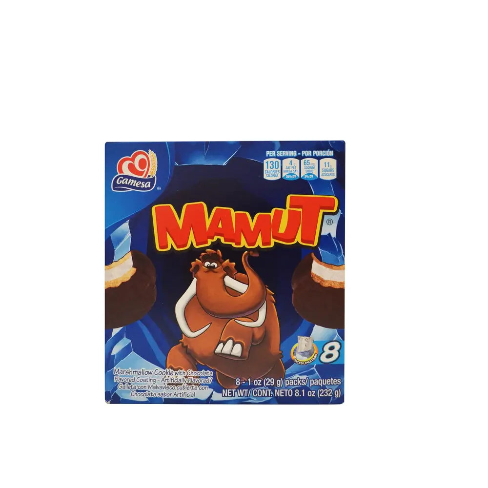 Galletas de Chocolate Mamut Gamesa 8.1 oz