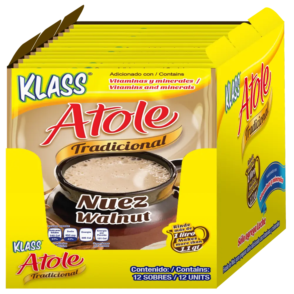 Klass Atole Nuez (4x12 unidades) 1.52 oz