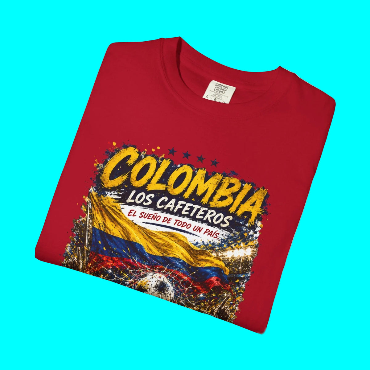 Viva Colombia LOS CAFETEROS 2026 Soccer Fan T-shirt | World Knockout Rounds Viral Latino Tees | Heavyweight Cotton