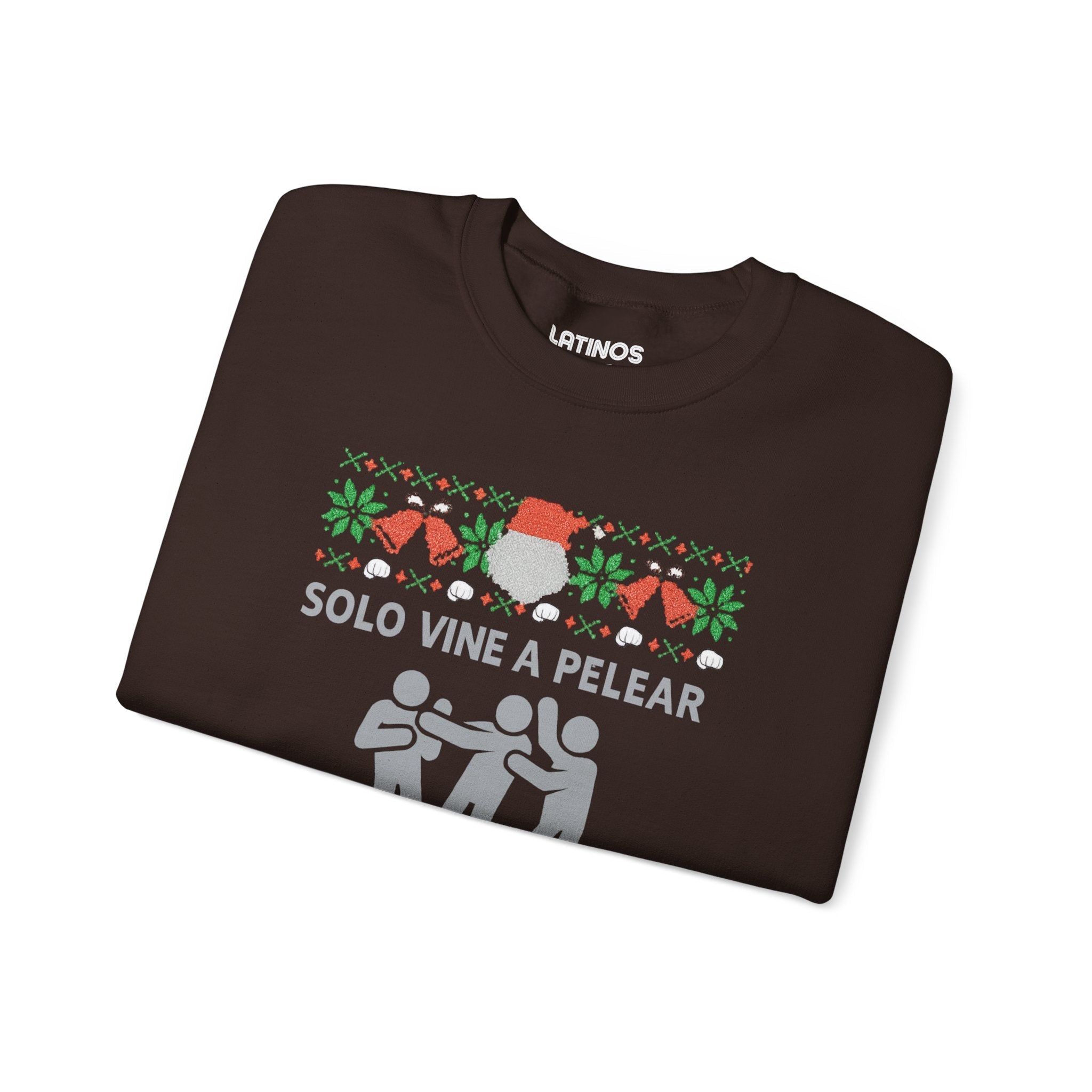 Solo Vine A Pelear Por Los Terrenos Latino Navidad Ugly Christmas Sweater | 3 Colores